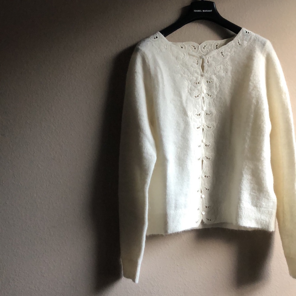 NWOT Sezane Ysalin cardigan L - Picture 5 of 9